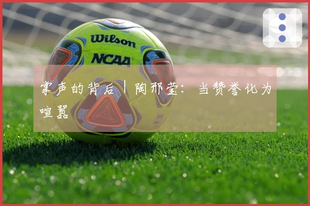 掌声的背后｜陶邢莹：当赞誉化为喧嚣